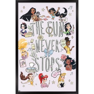 Trends International Disney Princess - Best Friends Framed Wall Poster Prints - 1 of 4