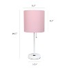 Simple Designs White Stick Lamp Light Pink - 3 of 4