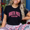 Simply Sage Market Women's Pink North Pole University Short Sleeve Graphic Tee - 2 of 4