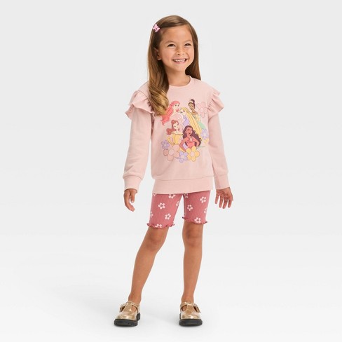 Toddler Girls' Floral Top & Leggings Set - Cat & Jack™ Purple : Target