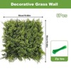Pack of Plant Wall Panels 50 x 50 cm, 3D Panel Fern Artificial Plant Wall for Indoor Outdoor Privacy and Decorative Greenery Screen - 2 of 4