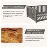 Twin Size Outdoor Acacia Wood Porch Swing Daybed with Ropes, Hanging Swing for Patio, Garden, or Backyard - 4 of 4