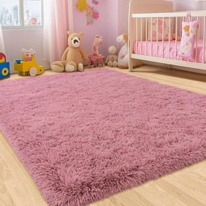 LOVEVOOK 5x7 Feet Area Rugs for Living Room Bedroom, Non-Slip Fluffy Soft Shag Rug, Plush Carpet for Home Dorm Decor Aesthetic - 1 of 4