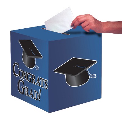 Blue Graduation Card Box