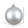 Vickerman Silver Ball Ornament - 2 of 4