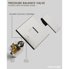 YAWWALK 5 in Shower Head Single Handle 7-Spray Shower Faucet 1.8 GPM with Anti Scald - 3 of 4