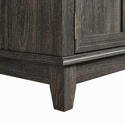Festivo Dark Brown 72-Inch TV Stand with Cabinets and Drawer