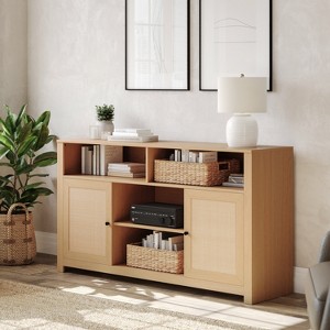 Flash Furniture Malaki Mid-Century Modern Buffet Sideboard with 2 Soft Close Doors and Adjustable Center Shelf, TV Stand for up to 65" TV's - 1 of 4