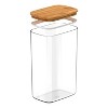 OU Airtight Food Storage Container 9.7cup, Clear Plastic Food Storage Container with Leak Proof Bamboo Lid, Stackable Kitchen Pantry Organizer - 4 of 4