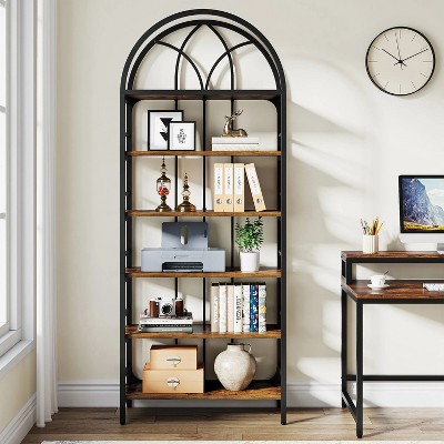 Hommoo 78.7" Tall 6-Tier Open Bookshelf