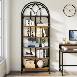 Hommoo 78.7" Tall 6-Tier Open Bookshelf - 1 of 4