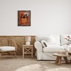 Stupell Industries Round Owl Autumn Botanical Border Black Framed Floater Canvas Wall Art - 2 of 4