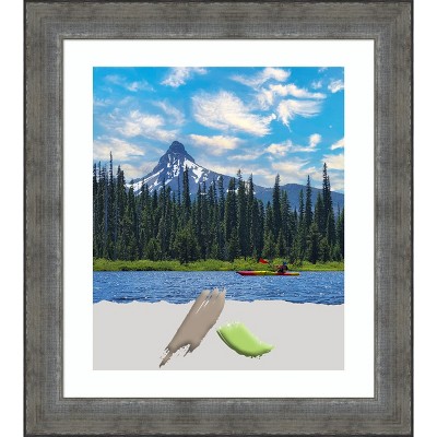 Cadre Bois Fait Main Couleur Argent - Pour Tableau Plein Air - Jusqu'à 20x24