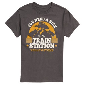Men's - Yellowstone - You Need A Ride To The Train Station Short Sleeve Graphic T-Shirt - 1 of 4