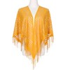 INSPIRE CHIC Shawls and Wraps for Evening Dresses Lace Mesh Fringe Scarves 1Pc - 2 of 4