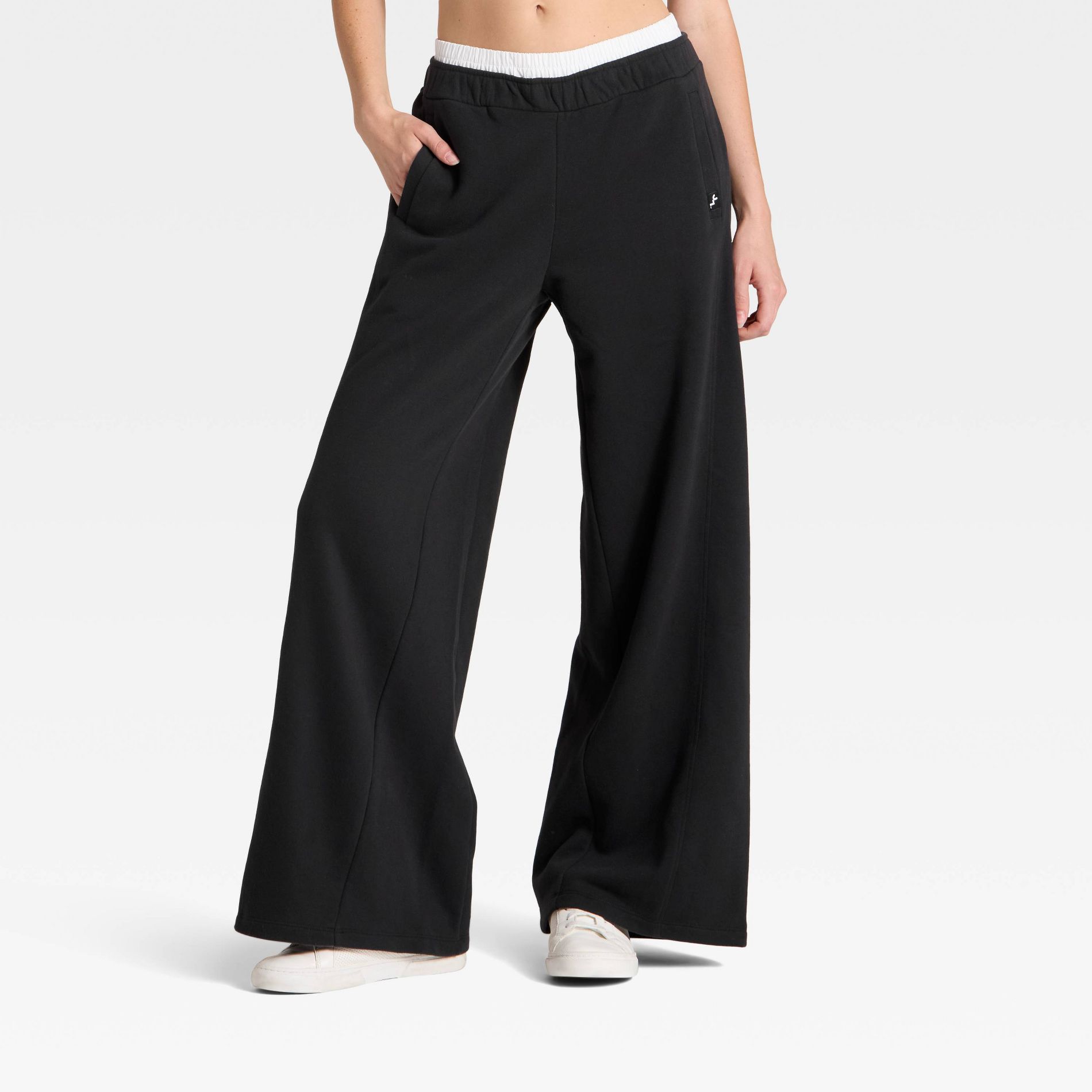Women's French Terry Wide Leg Sweatpants - JoyLab™