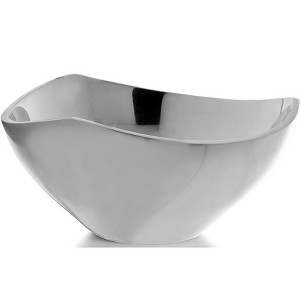 Nambe Tri-Corner Metal Alloy Serving Bowl, Silver, 6 Inch - 1 of 3