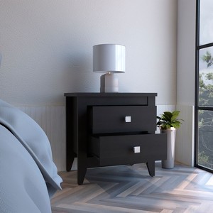 NicBex Nightstand with 2 Drawers,Different Sizes Bedside Table with Sturdy Wooden Frame,Modern Side Table for Bedroom,Living Room - 1 of 4
