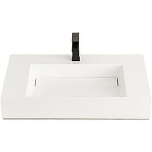 James Martin Signature Vanities & Composite Sinks 31.5" Countertop, Glossy White - 1 of 1