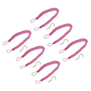 Unique Bargains Hand Woven Braided Rope Decorative Curtain Tiebacks - 1 of 4