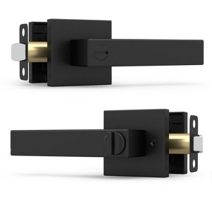 Mega Handles STYLWARE Square Privacy Door Handle (1 Pack), Privacy Lock ...
