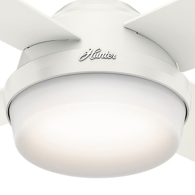 Dempsey 44" Fresh White LED Ceiling Fan with Remote and Reversible Blades