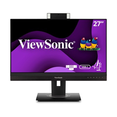 Manufacturer Refurbished - ViewSonic 1440p Video Conference Monitor with Webcam VG2456V-2K 24 Inch (CR)