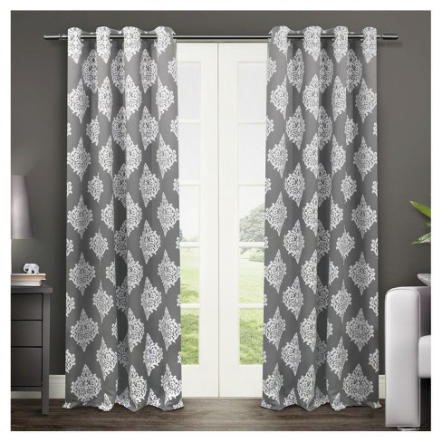 Set Of 2 (84x52) Grommet Top Insulated Blackout Window Curtain