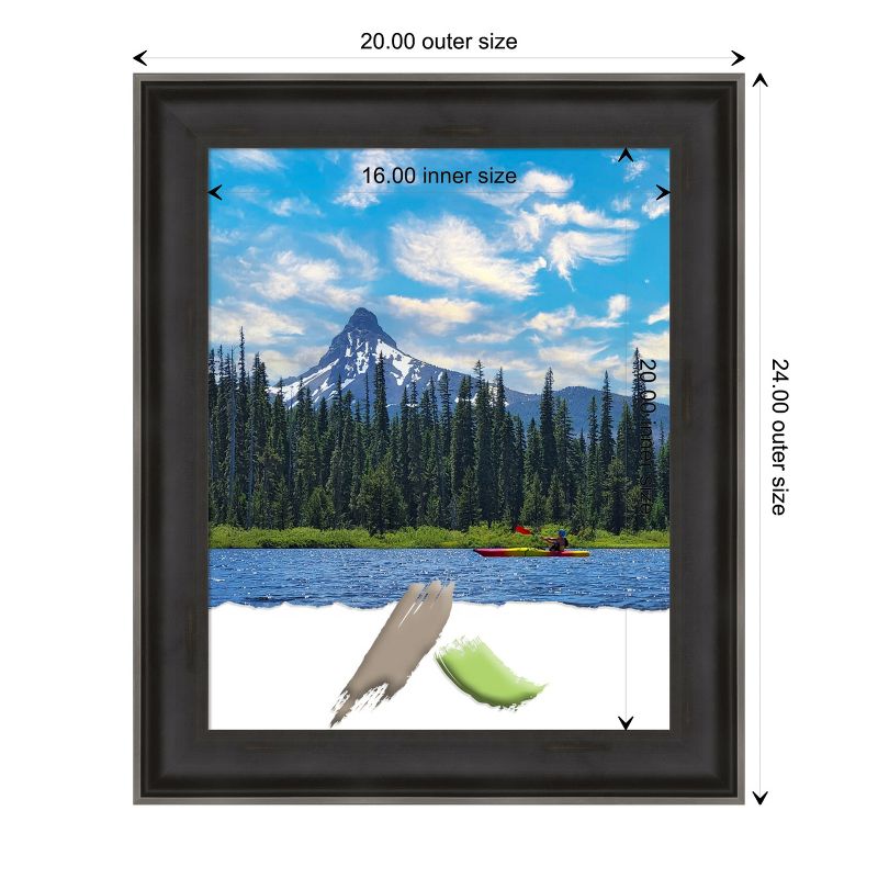 Amanti Art Allure Charcoal Wood Picture Frame, 5 of 11