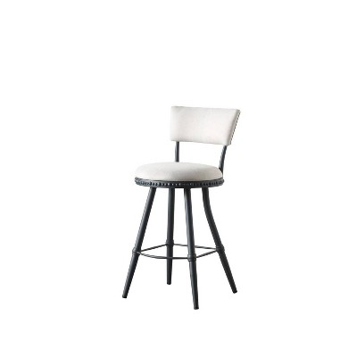 Benton Adjustable Stool White/Gray - Boraam