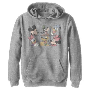 Boy's Disney Mickey & Friends Grid Pull Over Hoodie - 1 of 4