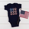 The Juniper Shop Peace Signs Flag Baby Bodysuit - 2 of 2