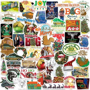 National Lampoon's Christmas Vacation Sticker 50ct Vinyl Large Deluxe Stickers Variety Pack - 1 of 4