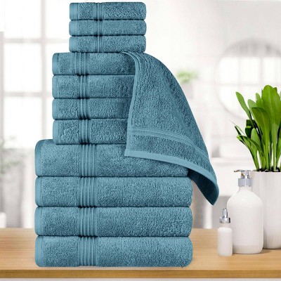 Sapphire Egyptian Cotton 12-Piece Luxury Towel Set