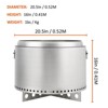 20.5" Smokeless FirePit with Air Switch, Wood Burning Portable Stainless Steel Outdoor Firepit with Stand & Stove Hook, Ash Pan, for Camping Backyard - 3 of 4