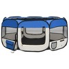VidaXL Foldable Dog Playpen with Carrying Bag Blue 57.1 in.x57.1 in.x24 in. - 2 of 4