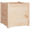 vidaXL Garden Planters 2 pcs White 60x31x31 cm Solid Pinewood - 2 of 4