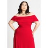 ELOQUII Women's Plus Size Off The Shoulder Maxi Dress - 4 of 4
