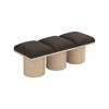 Meridian Furniture,Pavilion Boucle Fabric Bench - 4 of 4