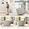 37'' Power Lift Recliner Chair, Round Plush Faux Fur Footrest,Sturdy for Living Room&Bedroom - 4 of 4