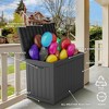 Okak 45 Gallon All Weather Resistant Deck Box, Lockable Outdoor Storage Box with Lockable Lid for Outdoor Cushions, Garden Tools - 3 of 4