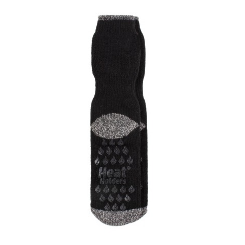 Always Warm By Heat Holders Men's Warmest Slipper Socks - Black 7-12 ...