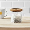 Glass Storage Canister with wood lid - Small - Threshold™ - image 2 of 3