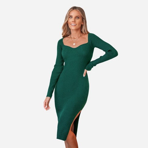 Green sweater dress sales target