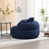 PAGED Modern Bean Bag Chair Giant Accent Chair with 3 Pillows, Single Sofa Sleeper Chair for Lounging, Reading, Gaming - 2 of 4