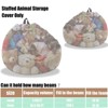 Itopfox Stuffed Animal Storage Bean Bag Chair Cover Washable Ultra Soft Corduroy for Organizing Plush Toys or Textile Sack Bean Bag for Adults Teens - 4 of 4