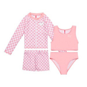 Betsey Johnson Girls 4 Piece Mix-N-Match Swim Set - 1 of 4