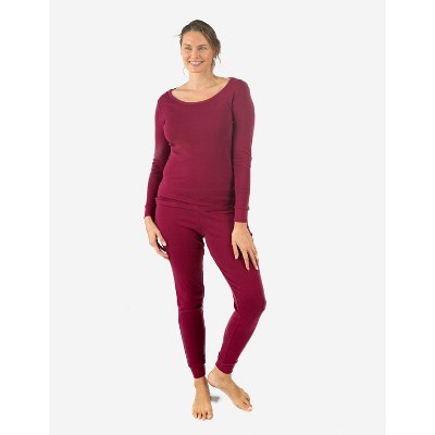 Leveret Matching Family Pajamas – Solid Maroon – 100% Cotton – Customizable for Personalization