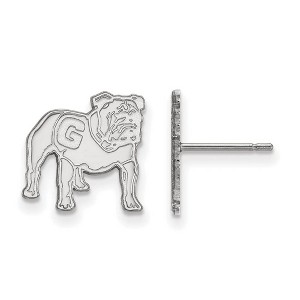 Black Bow Jewelry Sterling Silver Georgia Bulldogs NCAA Post Earrings - 1 of 3