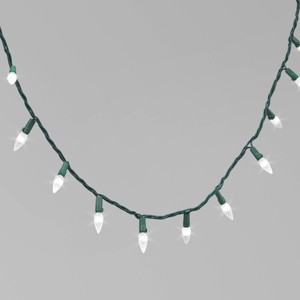 60ct LED Faceted C6 Christmas String Lights Twinkling with Green Wire - Wondershop™ - 1 of 4
